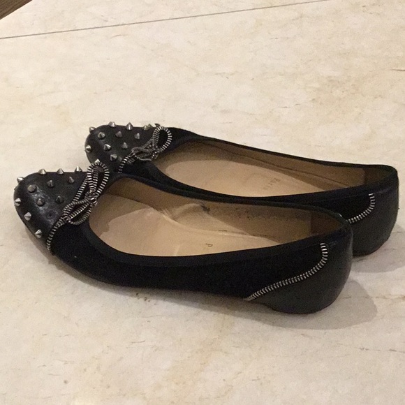😷Christian LouBoutin Paris studded and zippered flats - Picture 3 of 10